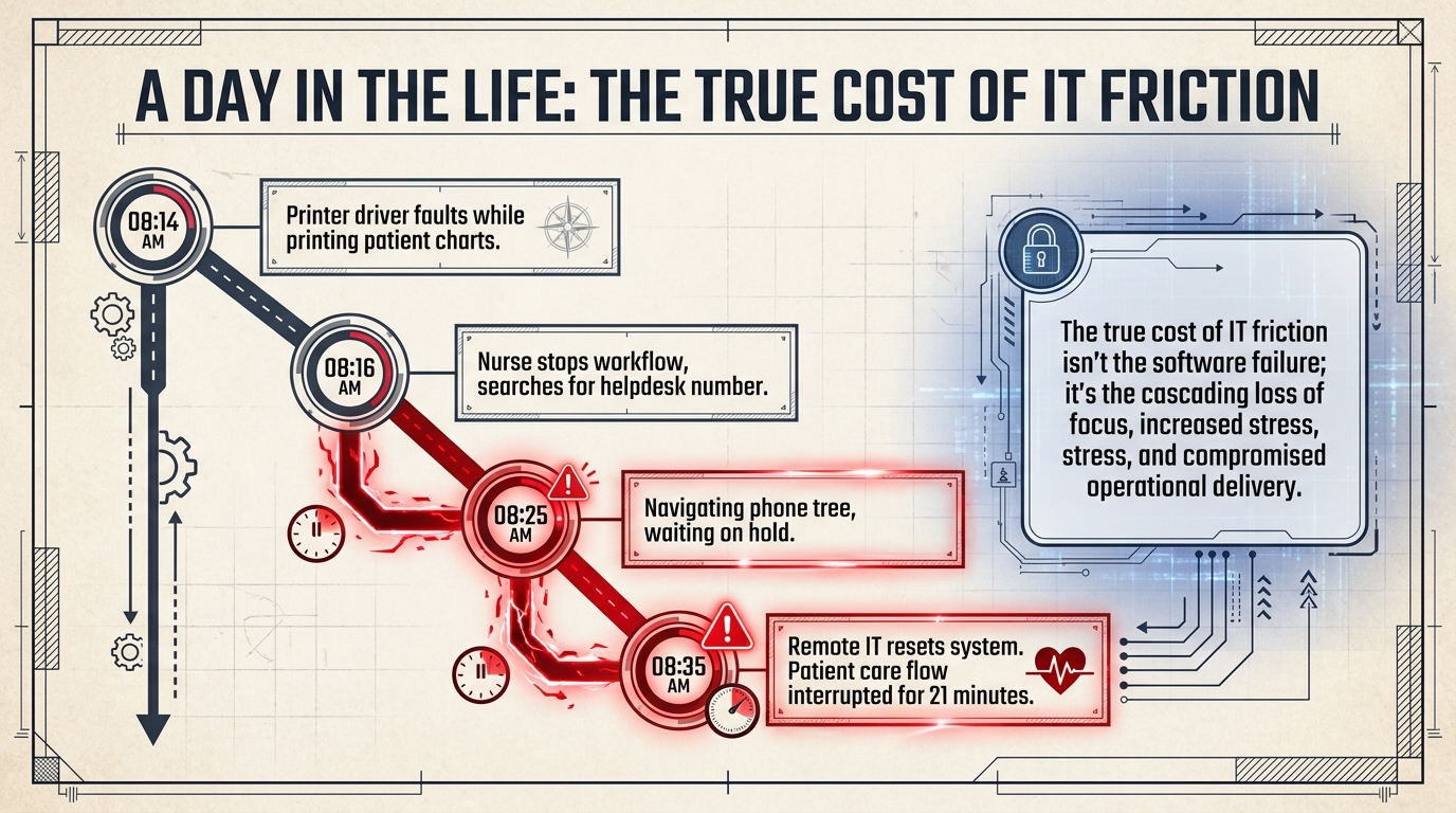 The true cost of IT friction is the cascade.